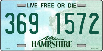 NH license plate 3691572
