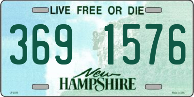 NH license plate 3691576