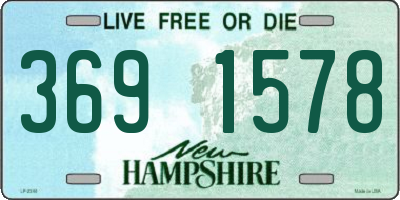 NH license plate 3691578