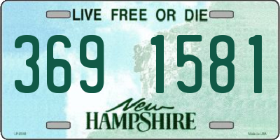NH license plate 3691581