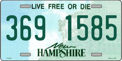 NH license plate 3691585