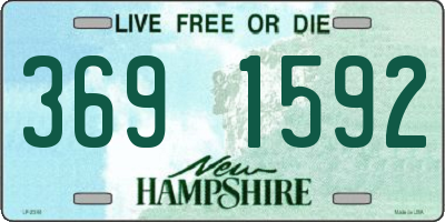NH license plate 3691592