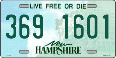 NH license plate 3691601