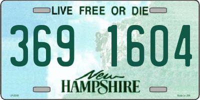 NH license plate 3691604