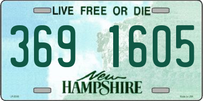 NH license plate 3691605