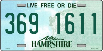 NH license plate 3691611