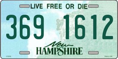 NH license plate 3691612