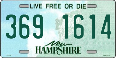 NH license plate 3691614