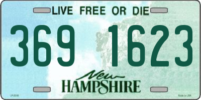 NH license plate 3691623
