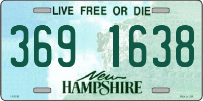NH license plate 3691638