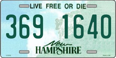 NH license plate 3691640