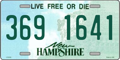 NH license plate 3691641