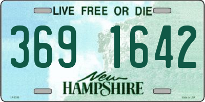 NH license plate 3691642