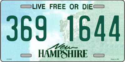NH license plate 3691644