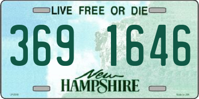 NH license plate 3691646