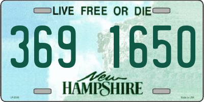 NH license plate 3691650