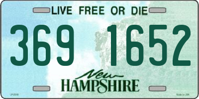 NH license plate 3691652