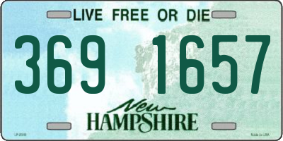 NH license plate 3691657