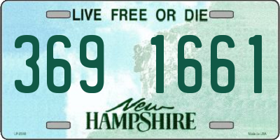 NH license plate 3691661