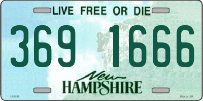NH license plate 3691666