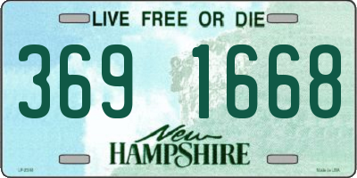 NH license plate 3691668
