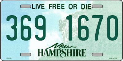 NH license plate 3691670