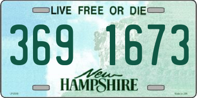 NH license plate 3691673