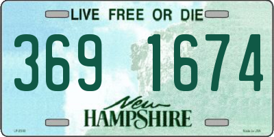 NH license plate 3691674