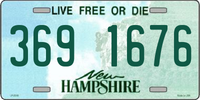 NH license plate 3691676