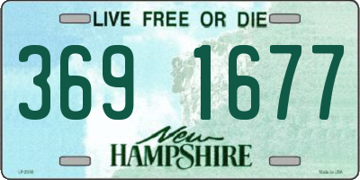 NH license plate 3691677