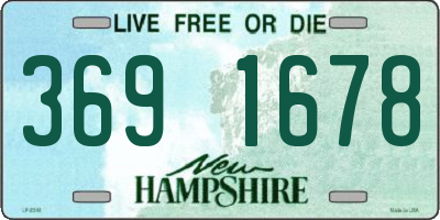 NH license plate 3691678