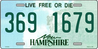 NH license plate 3691679