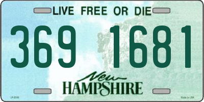 NH license plate 3691681