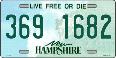 NH license plate 3691682