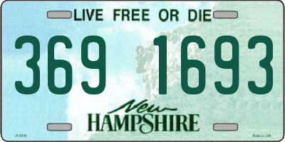 NH license plate 3691693