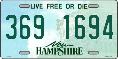 NH license plate 3691694