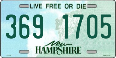 NH license plate 3691705