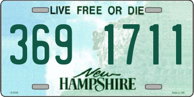 NH license plate 3691711