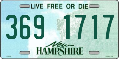 NH license plate 3691717