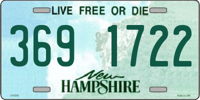 NH license plate 3691722