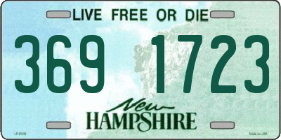 NH license plate 3691723