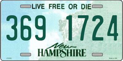 NH license plate 3691724