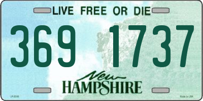 NH license plate 3691737