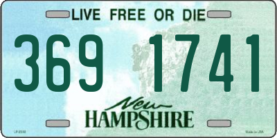 NH license plate 3691741