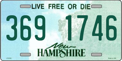 NH license plate 3691746