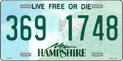 NH license plate 3691748
