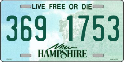 NH license plate 3691753
