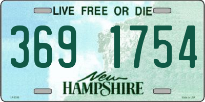 NH license plate 3691754