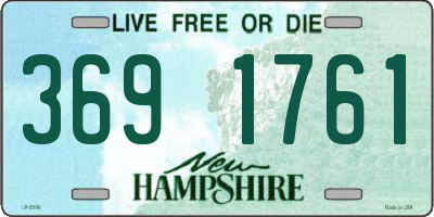 NH license plate 3691761