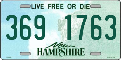 NH license plate 3691763